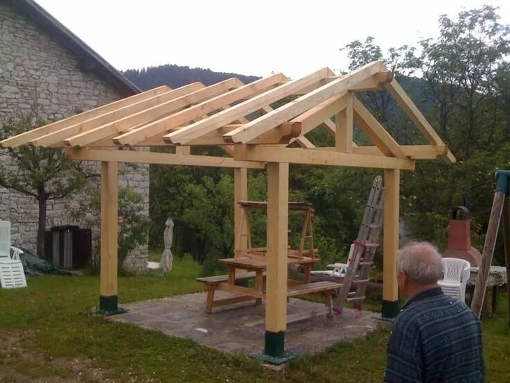 Построить крышу беседки своими руками How To Build A Sturdy Gazebo - Your Projects@OBN Outdoor pergola, Gazebo plans, 