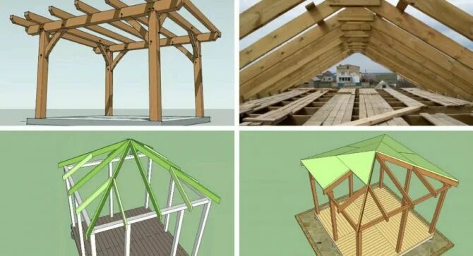 Построить крышу беседки своими руками Чем покрыть крышу беседки недорого - сравнение материалов - liderstroi24.ru