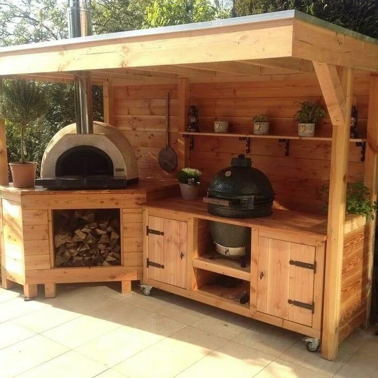 Построить кухню на даче своими руками Pin van Mike C op Weber kettle BBQ cart Buitenkeukens, Keuken opstelling ontwerp