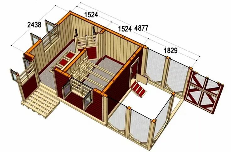 Построить курятник на 20 кур фото Построить курятник на 20 кур своими руками с выгулом: фото, схемы Курятники, Кур