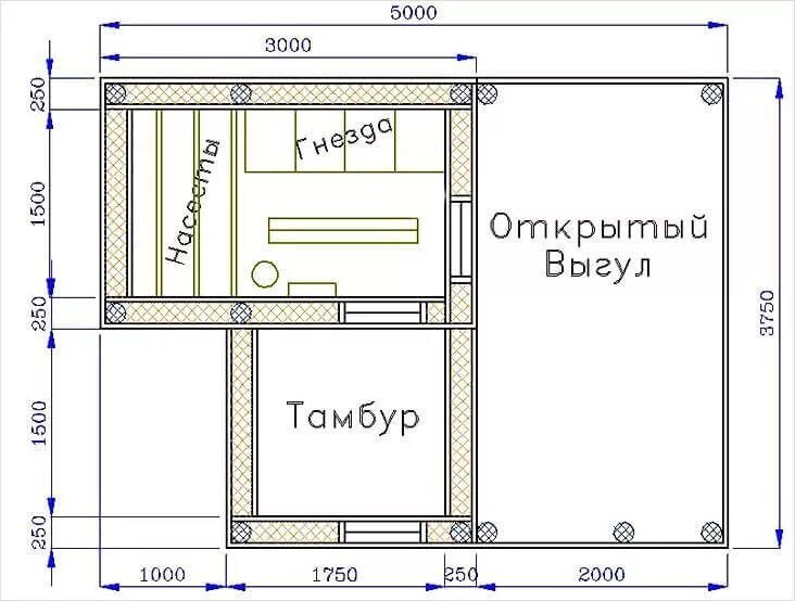 Построить курятник своими руками чертежи Курятник своими руками фото и чертежи на 10 и 20 кур. Coop, Chicken coop, Buildi