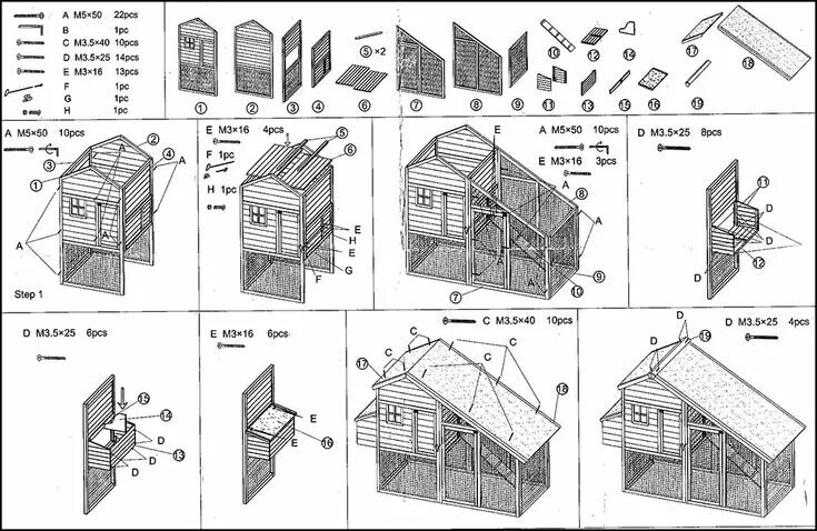 Построить курятник своими руками чертежи Zelf een konijnenhok maken? Klik hier voor .pdf! Diy chicken coop plans, Backyar