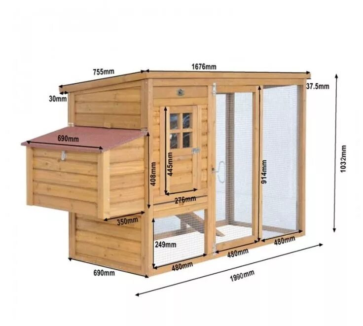 Построить курятник своими руками фото чертежи chicken coop with dimensions Chicken coop, Cheap chicken coops, Diy chicken coop