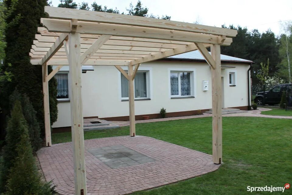 Построить навес на даче своими руками PERGOLA WIATA 3.6m x 3.3m Altana Altanka Zadaszenie tarasu Łuków - Sprzedajemy.p