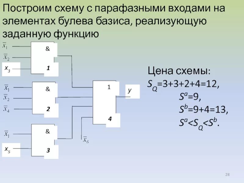 Построить схему по фото Построение схемы в базисе и или не