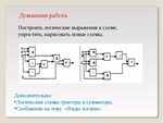 Построить схему расположения Построить схему выражения