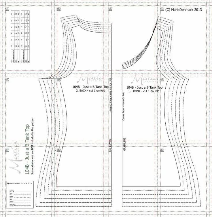 Построить выкройку футболки женской Tank Top Sewing Pattern 104 Just A Tank Top Mariadenmark Sewing - figswoodfiredb