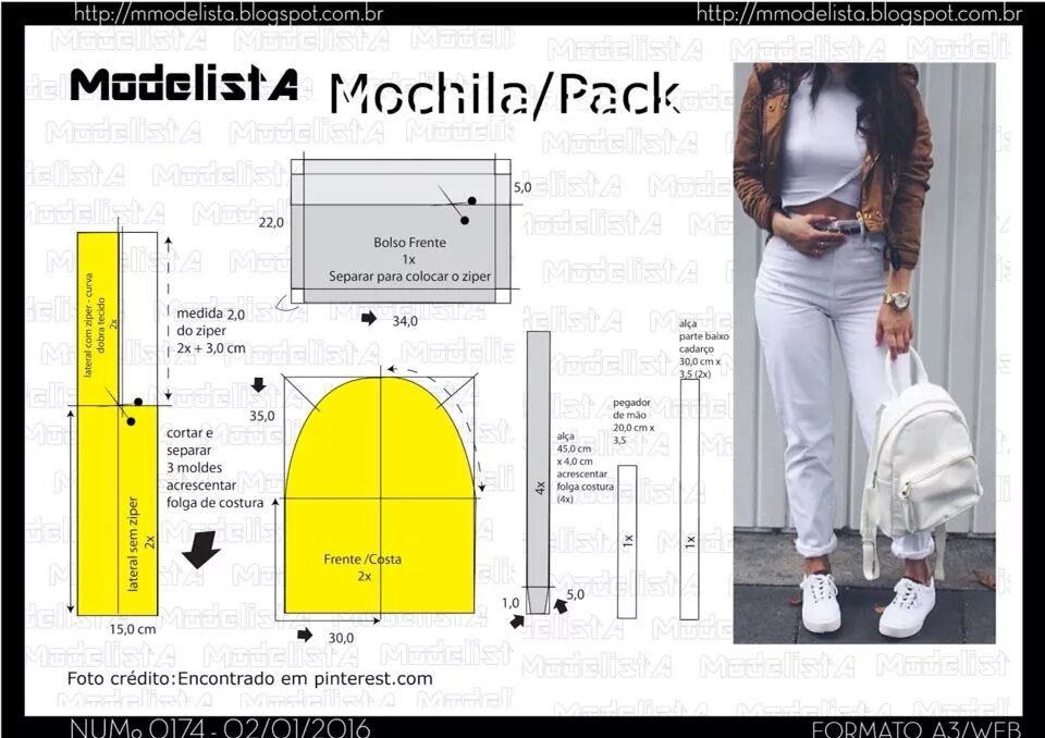 выкройки рюкзаков: 5 тыс изображений найдено в Яндекс.Картинках Backpack tutoria