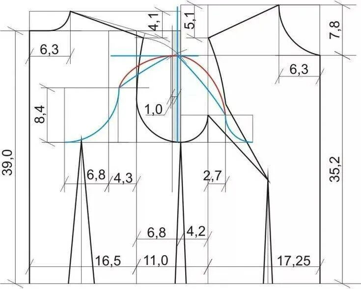 Построить выкройку по своим размерам бесплатно Построение выкройки основы платья: по Мюллеру, в программе "Валентина", по систе