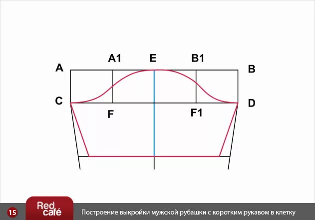 Построить выкройку рукава футболки Выкройка мужской рубашки с коротким рукавом в клетку Рубашка, Выкройки, Короткие