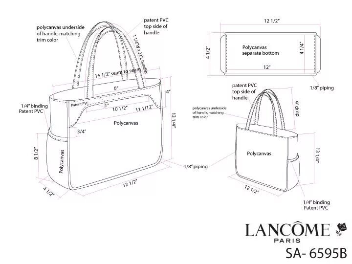 Построить выкройку сумки Promotional Handbags and Packaging by Jessica Tong-Ahn at Coroflot.com Leather w