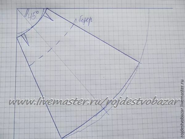 Построить выкройку юбки по косой Шьем юбку по косой в технике синель: Мастер-Классы в журнале Ярмарки Мастеров