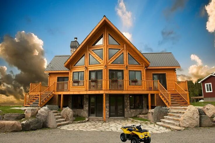 Постройка домов ключ фото Idaho Log Homes Cabin homes, Log home plans, Log cabin homes