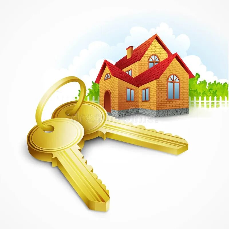 Постройка домов ключ фото Keys with House on Background. Vector Illustration Stock Vector - Illustration o