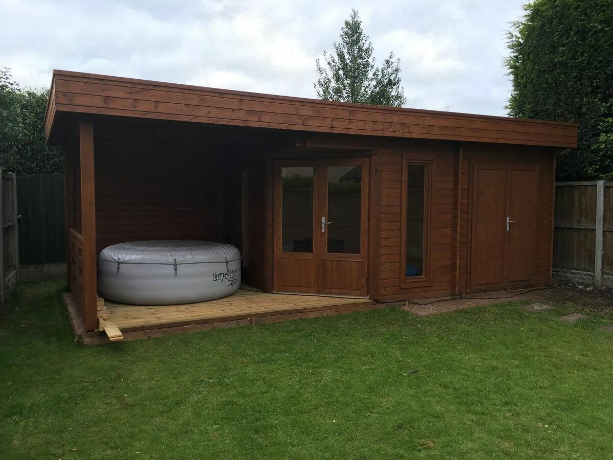 Постройки на участке фото Installing a Summer House Cabin 'Paula' in UK