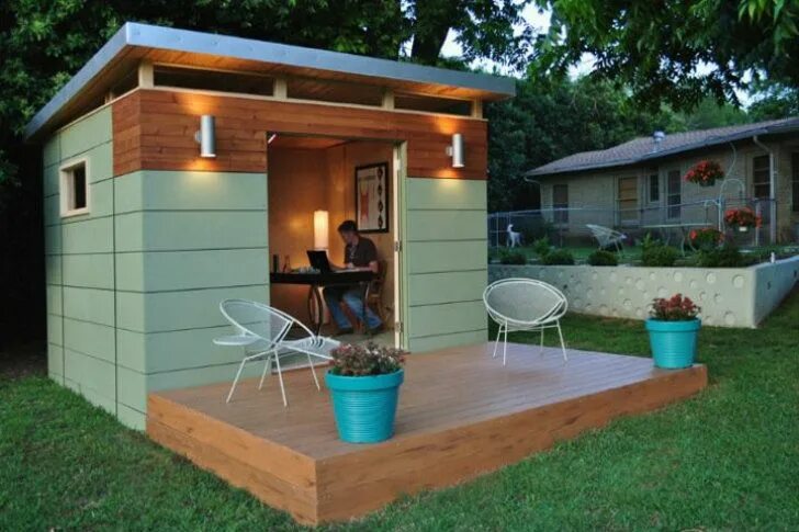 Постройки на участке своими руками фото Kanga Room Systems Offers Tiny, Portable Eco-Friendly Kit Buildings บ า น ห ล ง 