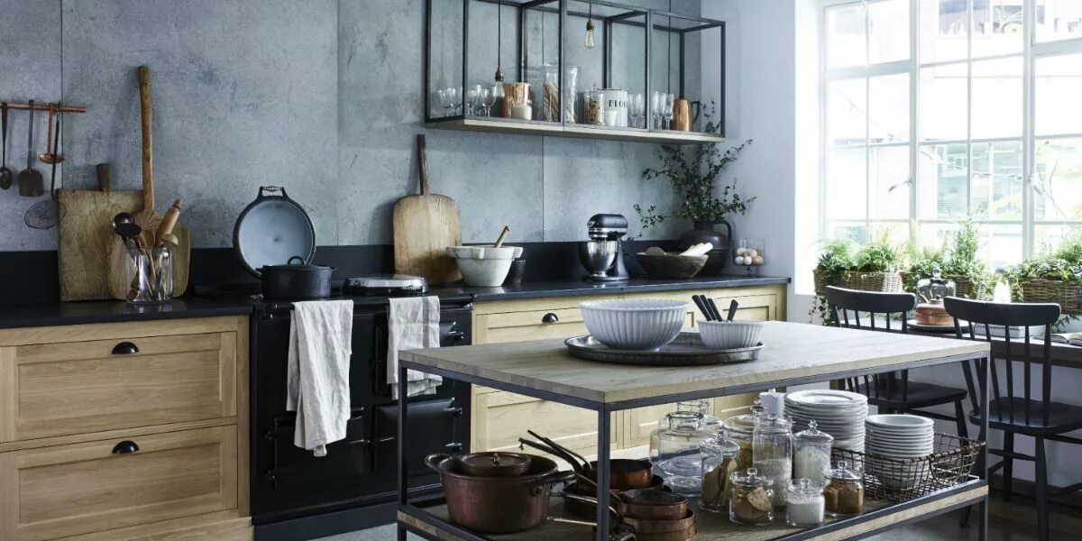 Посуда для кухни в стиле лофт How to Rock an Industrial Style Kitchen - In a Chic Way