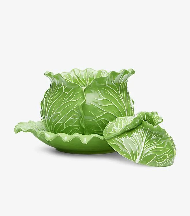 Посуда капуста фото Lettuce Ware Covered Tureen в 2020 г. Зеленый и Посуда