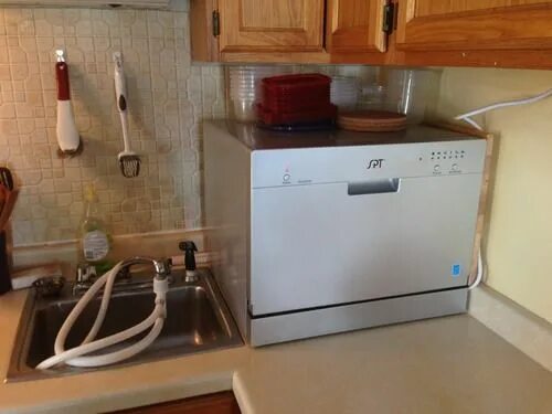 Посудомоечная машина без подключения к водопроводу SPT SD-2201S Countertop Dishwasher, Silver Countertop dishwasher, Countertops, B