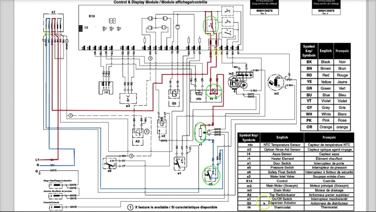 Посудомоечная машина bosch схема подключения Troubleshooting a Bosch Dishwasher No Heat Problem Using the Schematic and Live 