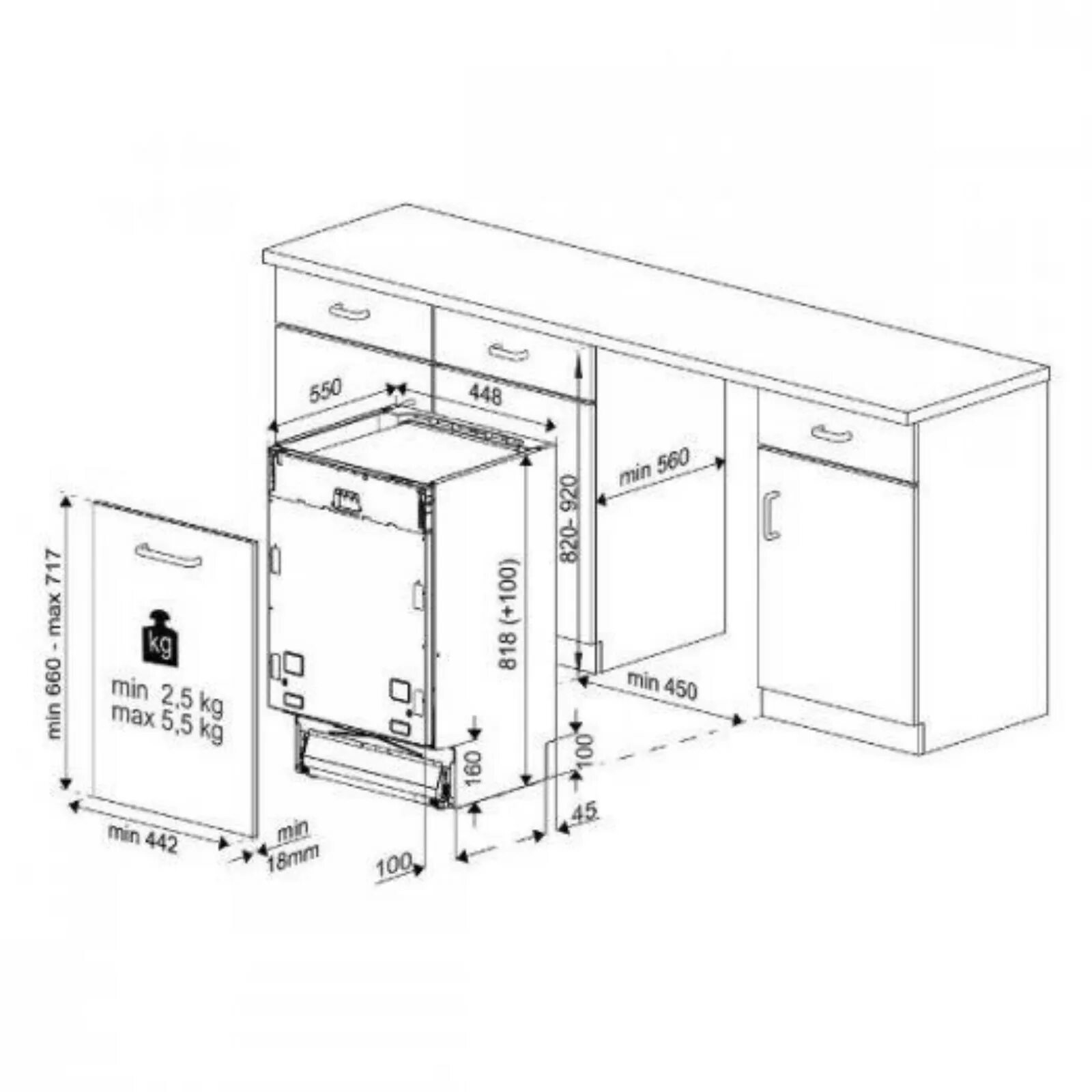 Посудомоечная машина с подключением rfa revit модель Посудомоечная машина Indesit DIS 1C69 B, встраиваемая, класс А, 10 комплектов, 6