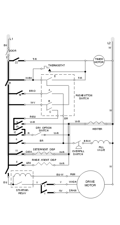 Посудомоечная машина silanos принципиальная схема электрическая Testing the Dishwasher Timer Switches Cabin floor plans, Floor plans, Cabin floo