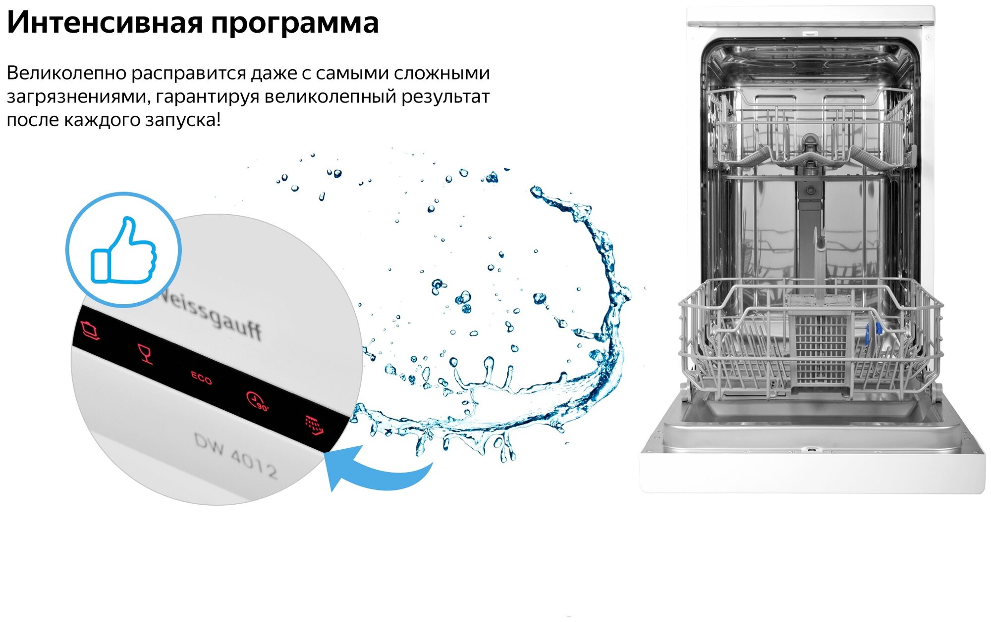 Посудомоечная машина weissgauff dw 4012 подключение Посудомоечная машина Weissgauff DW 4012 - Посудомоечные машины - купить по выгод