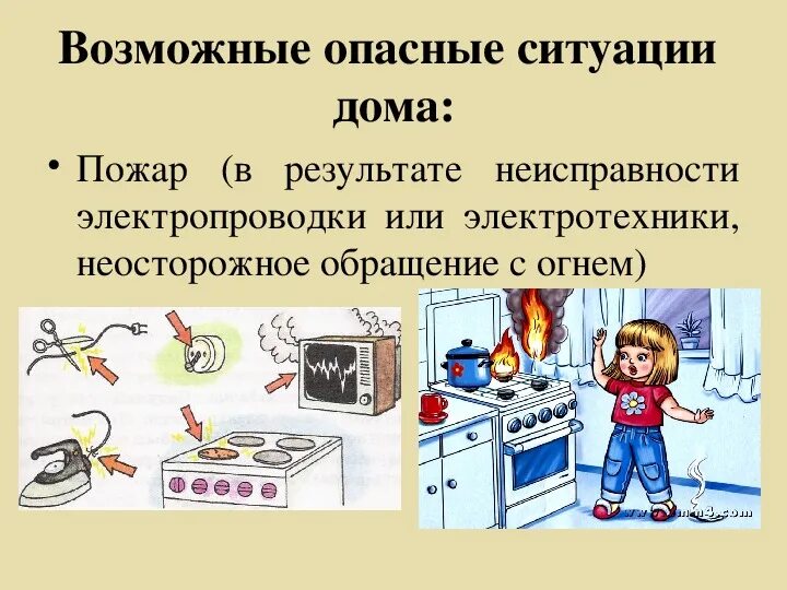 Потенциальная опасность в доме примеры Опасные ситуации в доме (квартире)