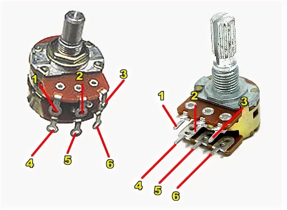 Потенциометр распайка Расположение потенциометров: Фото и схемы АвтоПросвещение ac-ch.ru