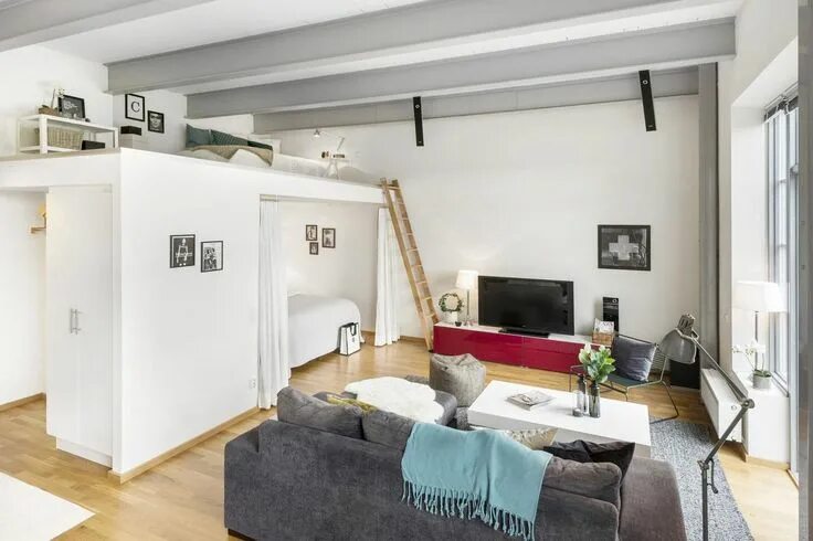 Потолки 3 метра фото Chambres cachées dans un mini loft Décoration petit appartement, Appartement des