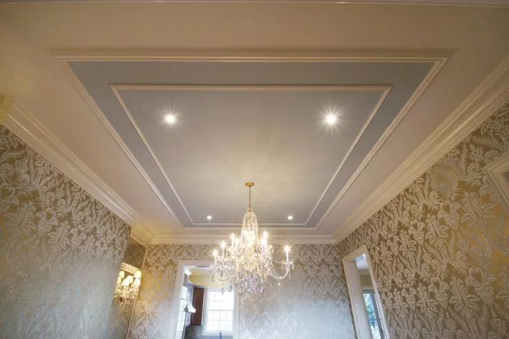 Потолки багетами фото Applied Molding Ceiling 1 Ceiling trim, Moldings and trim, Ceiling treatments