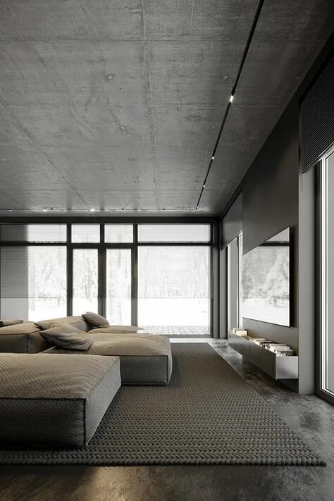 Потолки бетон фото Top 10 modern concrete interior ideas and inspiration