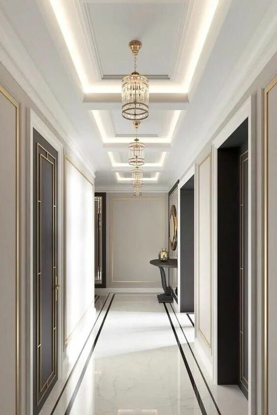 Потолки дизайн современные в прихожую 32 Modern Simple POP Design Ideas Ceiling design modern, Corridor design, Interi