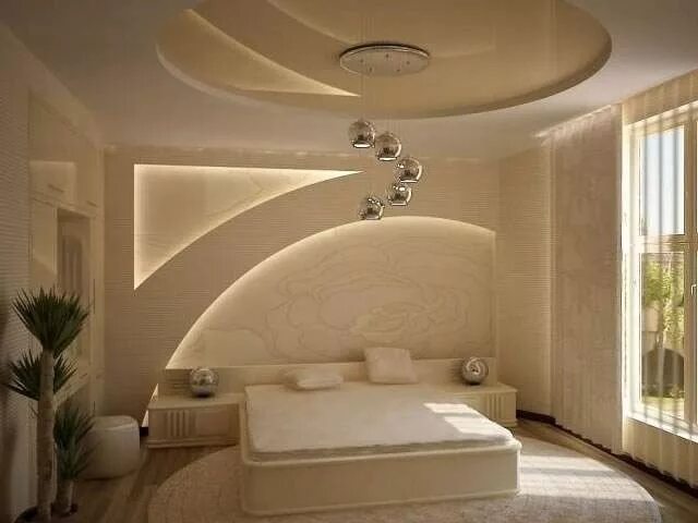 Потолки гипсокартон дизайн фото спальня Pin by Juveria Iman on small bedroom ideas Ceiling design bedroom, Bedroom bed d