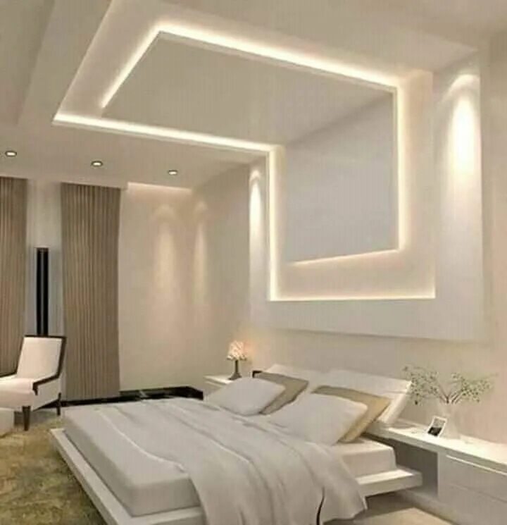 Потолки гипсокартон дизайн фото спальня #Mobiliteto Ceiling design bedroom, Simple false ceiling design, Bedroom false c