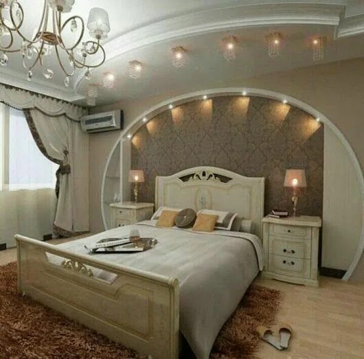 Потолки гипсокартон дизайн фото спальня Google+ Luxurious bedrooms, Bedroom bed design, Bedroom design