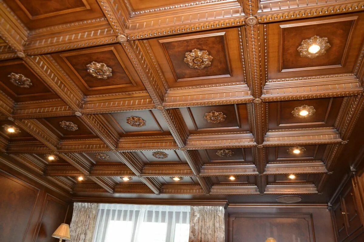 Потолки из дерева фото Wooden ceiling Luxor by Turati Boiseries Wooden ceilings, Ceiling design, False 