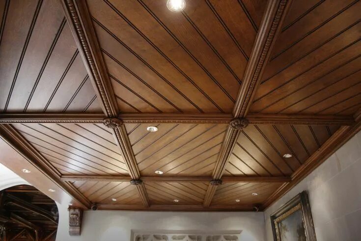 Потолки из дерева фото Ceilings Stuart Interiors Wooden ceiling design, Ceiling design living room, Cel