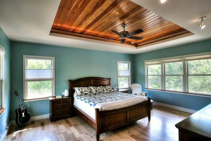 Потолки из дерева в доме фото 6 Best Ceiling Paint to Elevate the Interior Aesthetics Simple bedroom, Bedroom 