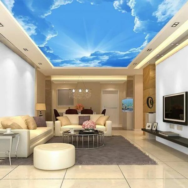 Потолки какие лучше фото Alternative for white ceiling - 3D ceiling design ideas Ceiling design, False ce