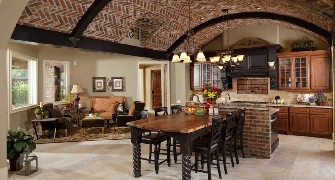 Потолки кирпичные фото 8 Kitchen Design Ideas With Barrel-Vault Ceilings House design, Built in kitchen