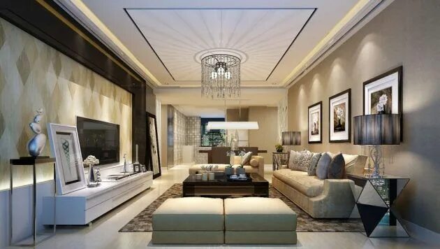 Потолки модные тенденции 19 Sophisticated Chandelier Designs To Beautify Your Living Room Living room cei