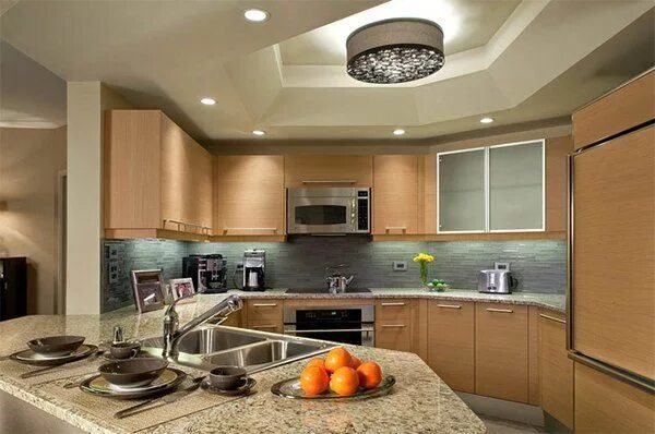 Потолки на кухне варианты дизайна 20 Dashing and Streamlined Modern Condo Kitchen Designs Home Design Lover