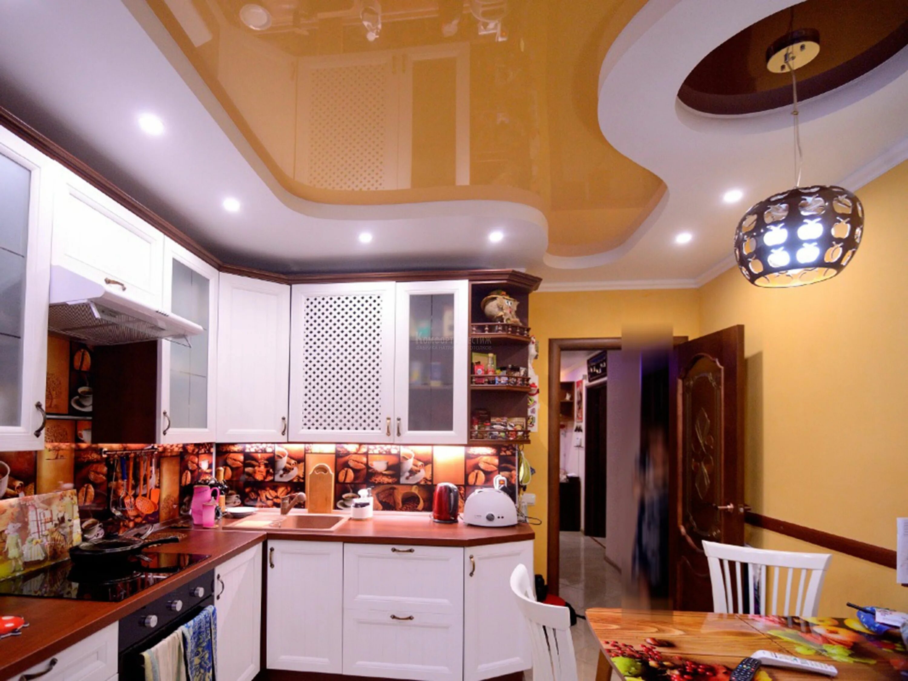 Потолки на кухню какие лучше фото Charming Gypsum Kitchen Ceilings