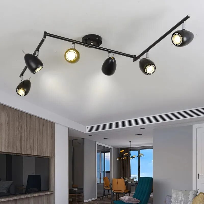 Потолки с фонариками фото LED clothing store ceiling light led track spot simple creative living room bar 