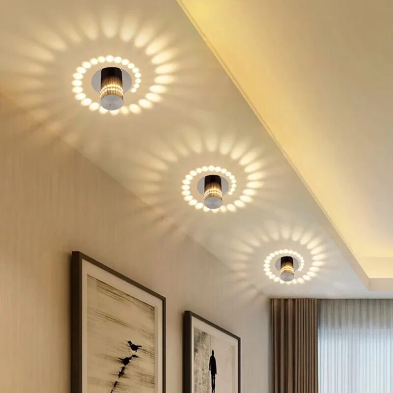 Потолки с люстрами и светильниками фото 3w Led Embed Smallpox Modeling Light Modern Ceiling Lamp Spot Lighting Luminaire