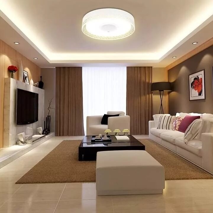 Потолки в зале дизайн фото Pin by Lights_33 on Future house Ceiling design living room, Living room partiti