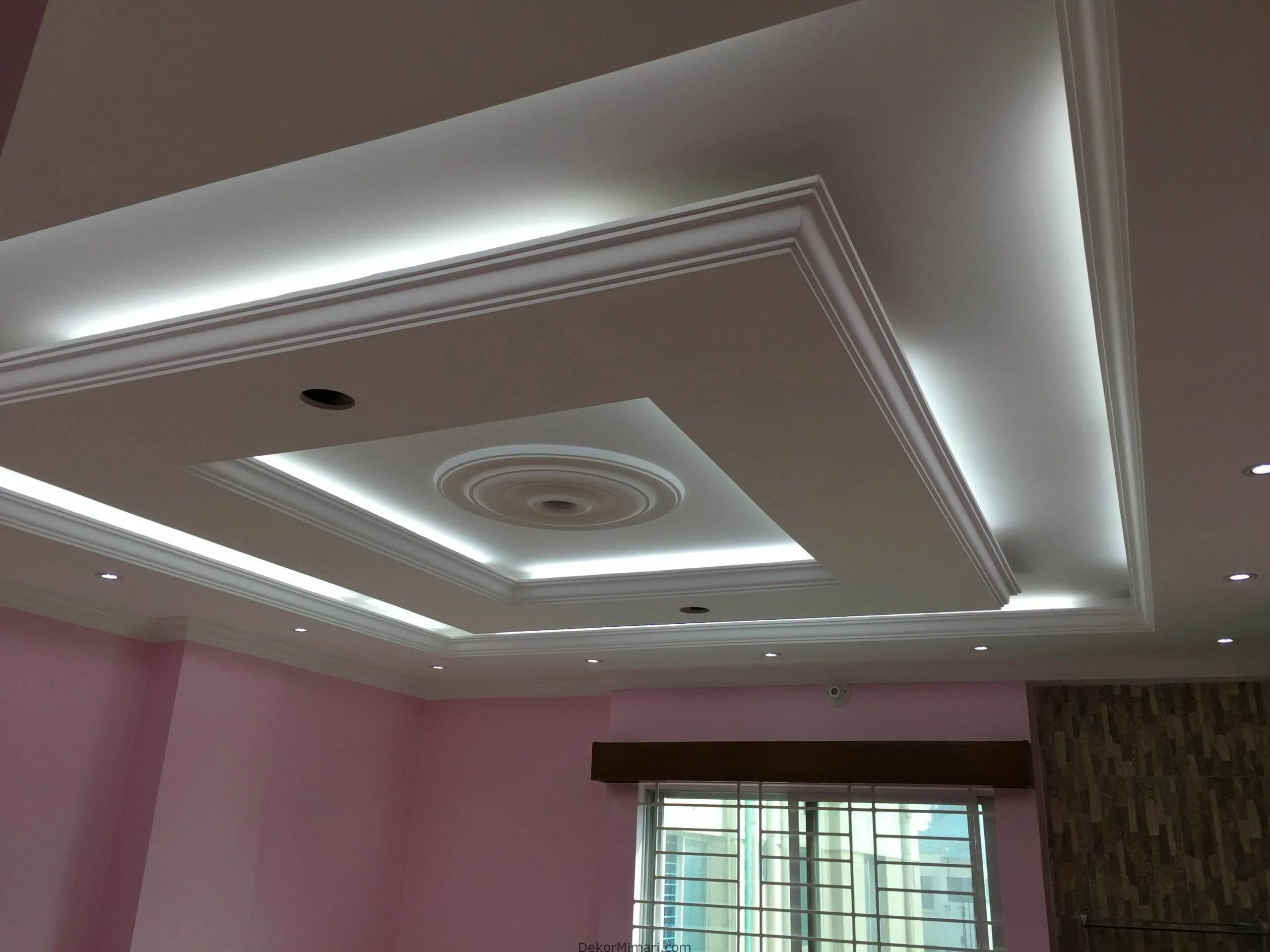 Потолочная потолки фото Asma Tavan Nasıl Yapılır? False ceiling design, Ceiling design, Gypsum ceiling d