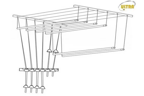 Потолочная сушилка инструкция сборки Сушилка для белья потолочная на балкон: сушка и лиана, вешалка и как повесить ви