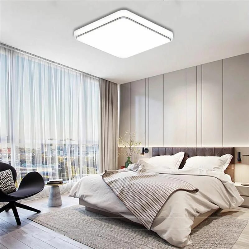 Потолочные интерьеры для спальни 24W 30cmX30cm Square Led Ceiling Light Led Ceiling Lamp White Light Flush Mount 